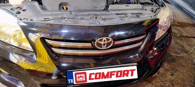 Samsun LPG toyota corolla brc comfort montaj resimleri