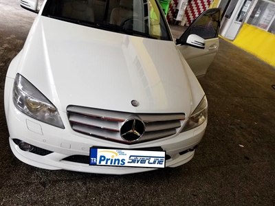 Samsun LPG mercedes c180 prins silverline montaj resimleri