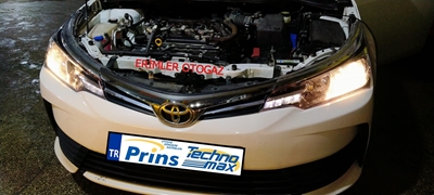 Samsun LPG TOYOTA COROLLA PRİNS MONTAJ RESİMLERİ 