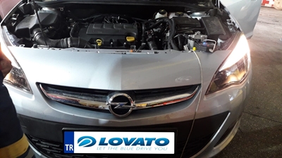 Samsun LPG 2019 Model Opel Astra Lovato Obidili Kit Montajı Resimleri